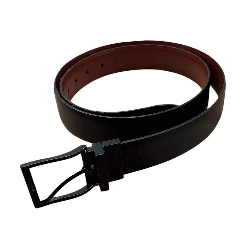 Nike Reversible Belt Mens Large 38-40 Black Brown Synthetic Leather PS5035006ABS
